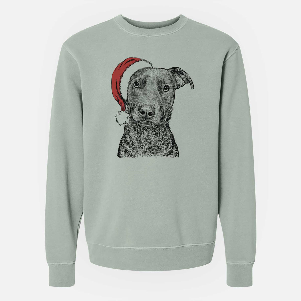Santa Embyr the Mixed Breed - Unisex Pigment Dyed Crew Sweatshirt
