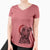 Embyr the Mixed Breed - Women's V-neck Shirt