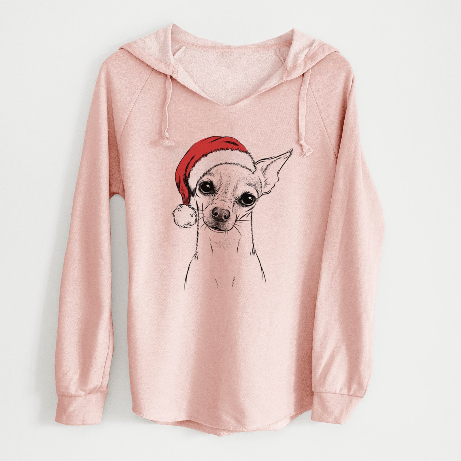 Santa Emee the Chihuahua - Cali Wave Hooded Sweatshirt