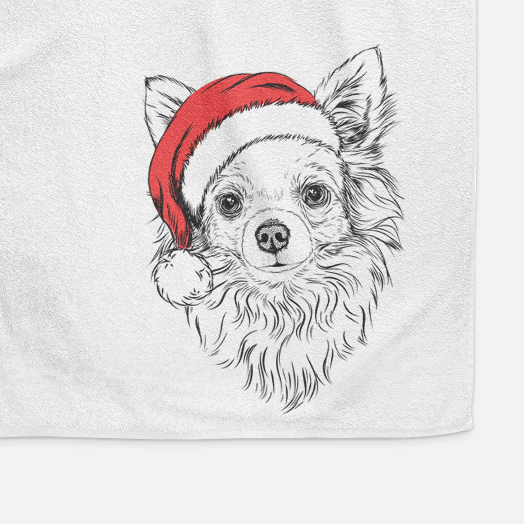 Emma the Longhaired Chihuahua Decorative Hand Towel