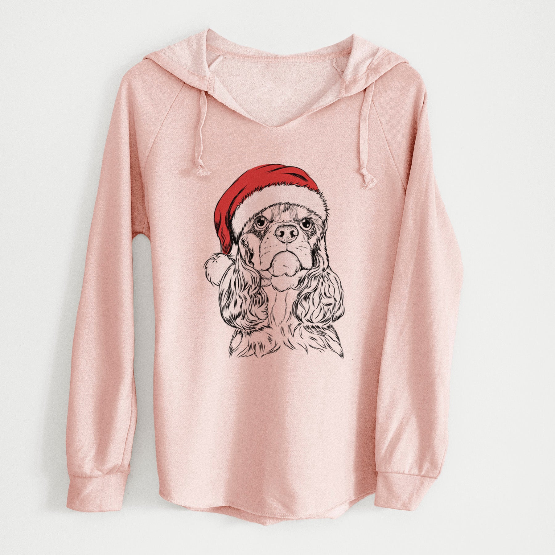 Santa Emma the Cocker Spaniel - Cali Wave Hooded Sweatshirt