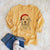 Santa Emma the Golden Retriever - Heavyweight 100% Cotton Long Sleeve