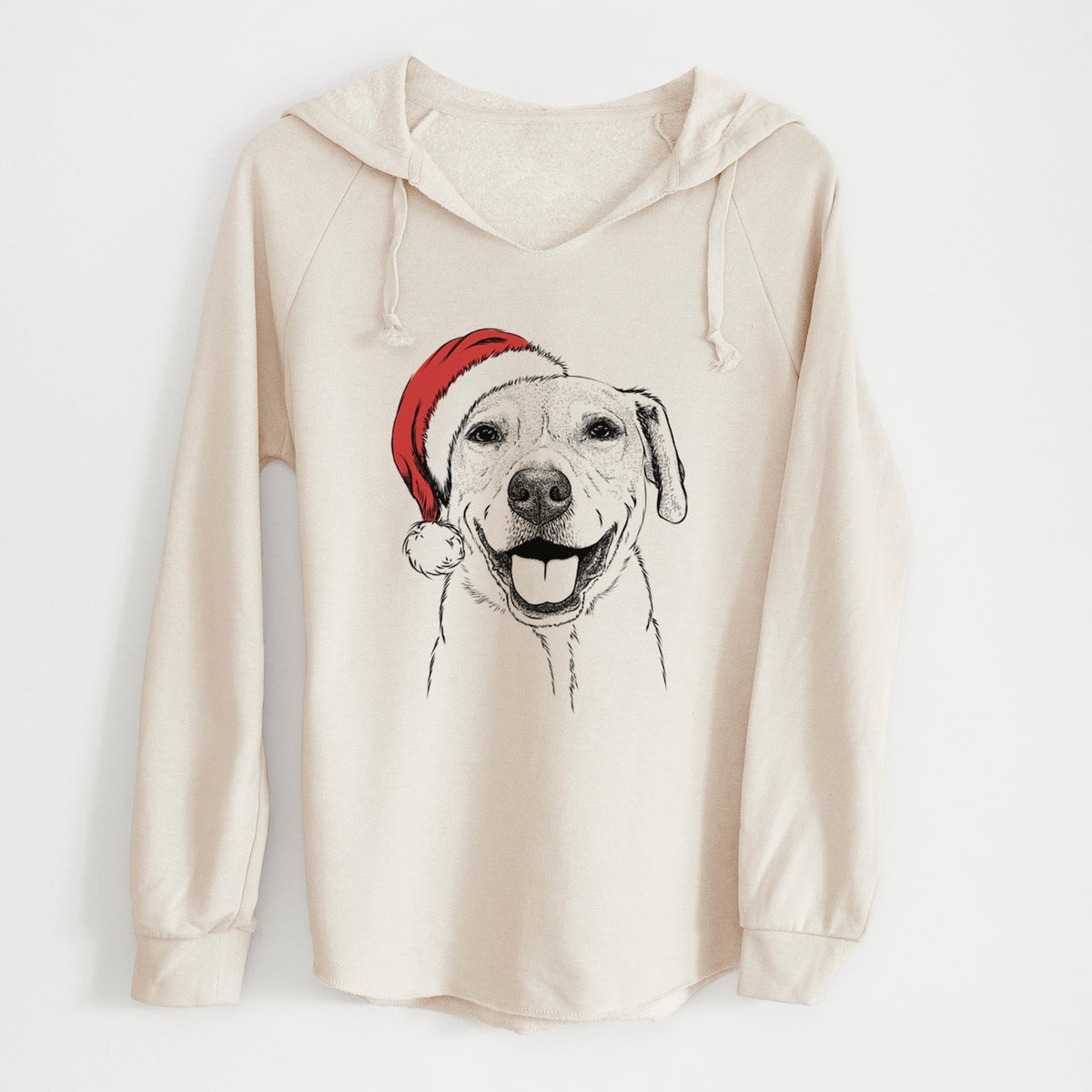 Santa Ernie the Mixed Breed - Cali Wave Hooded Sweatshirt