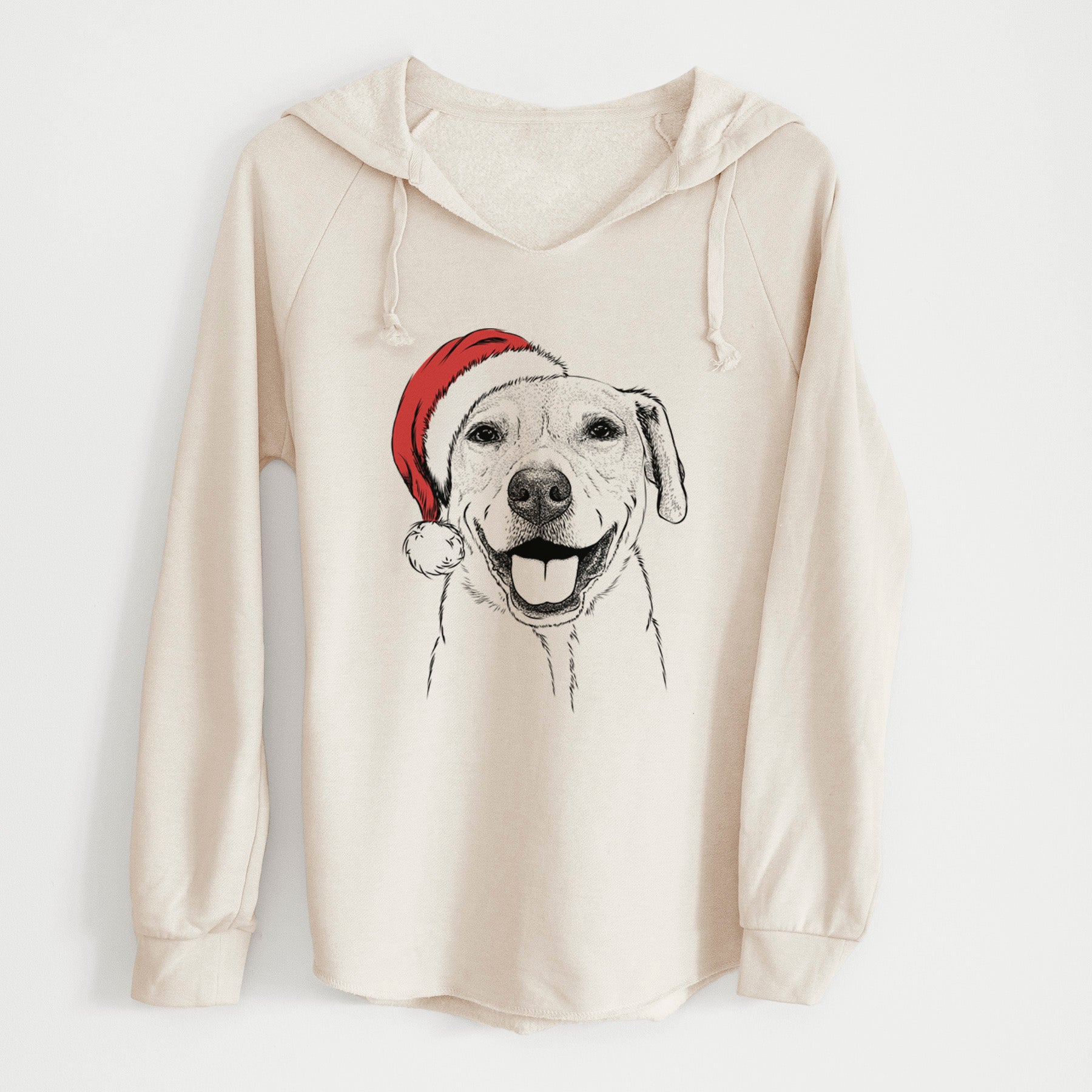 Santa Ernie the Mixed Breed - Cali Wave Hooded Sweatshirt
