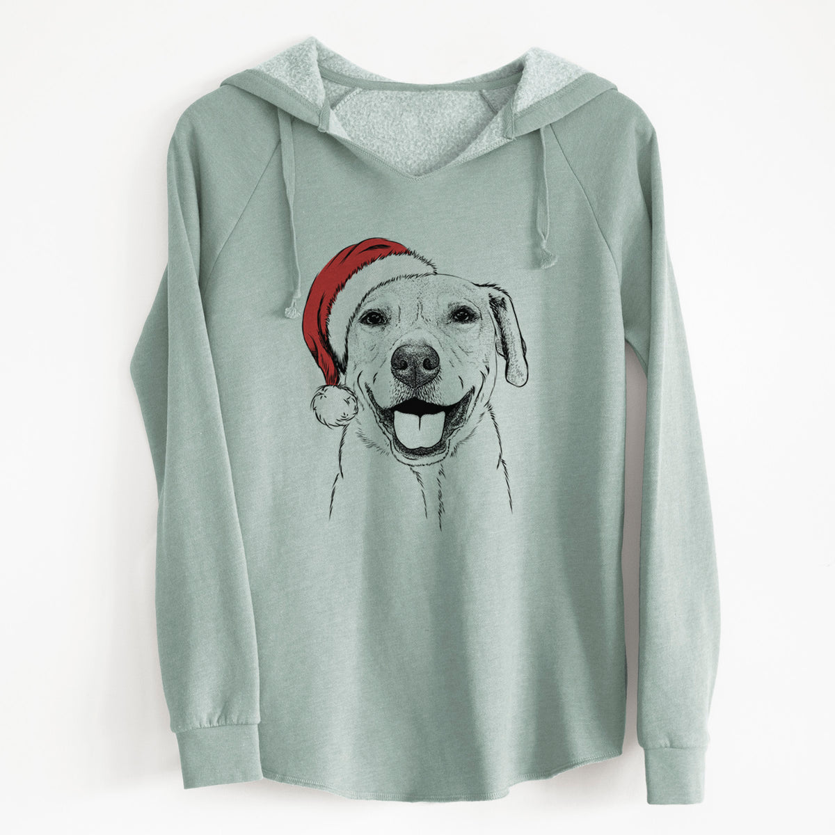 Santa Ernie the Mixed Breed - Cali Wave Hooded Sweatshirt