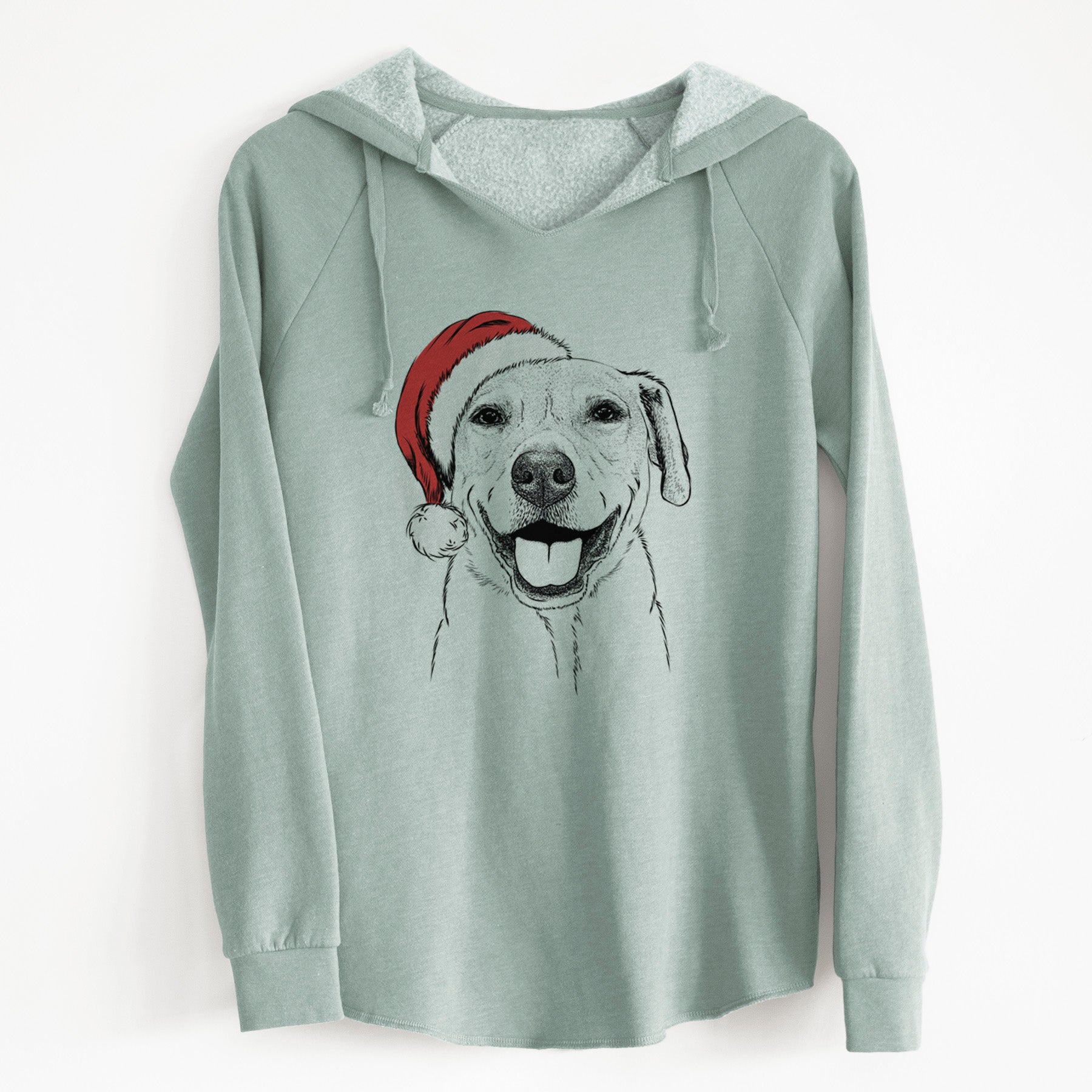 Santa Ernie the Mixed Breed - Cali Wave Hooded Sweatshirt