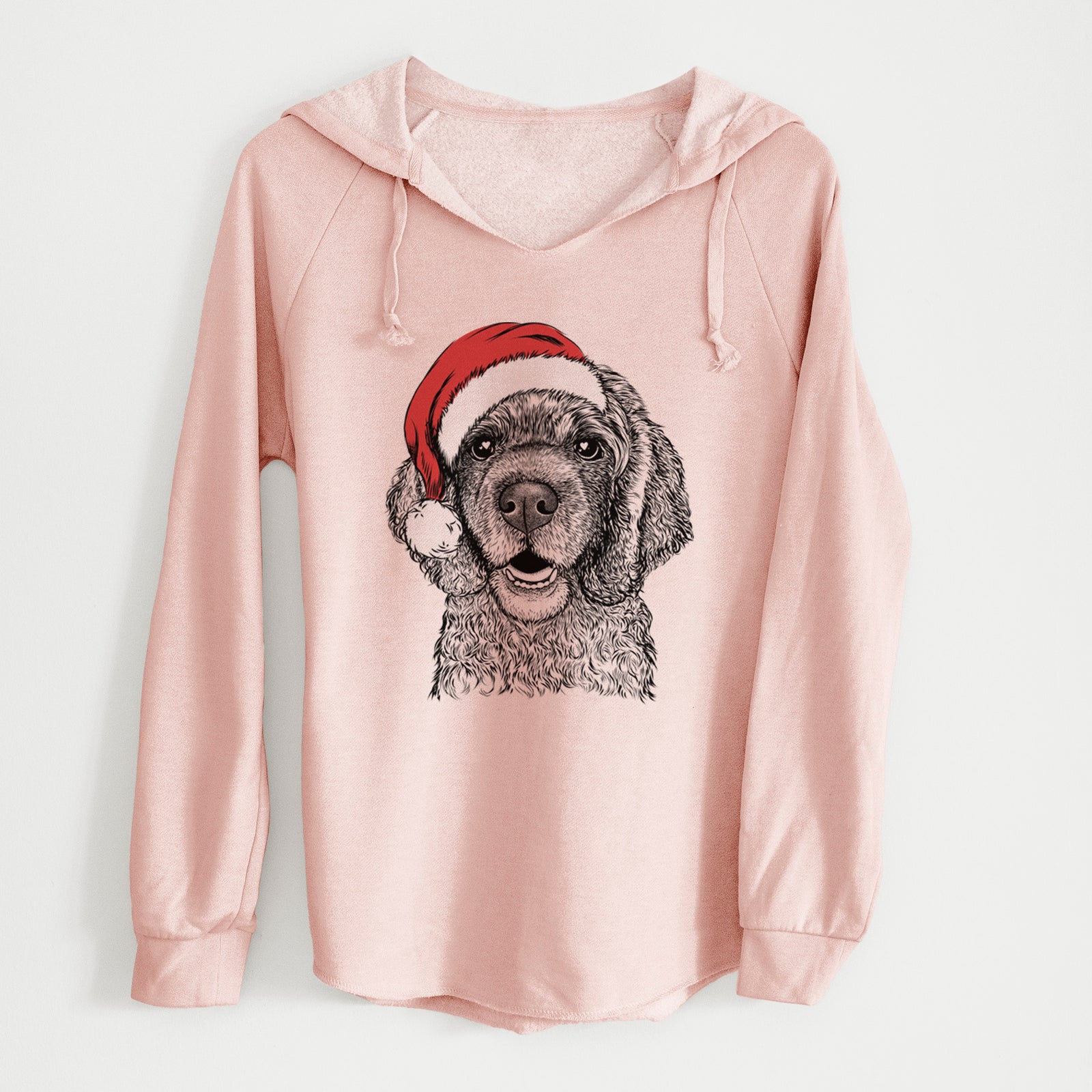 Santa Fannie Mae the Cocker Spaniel - Cali Wave Hooded Sweatshirt