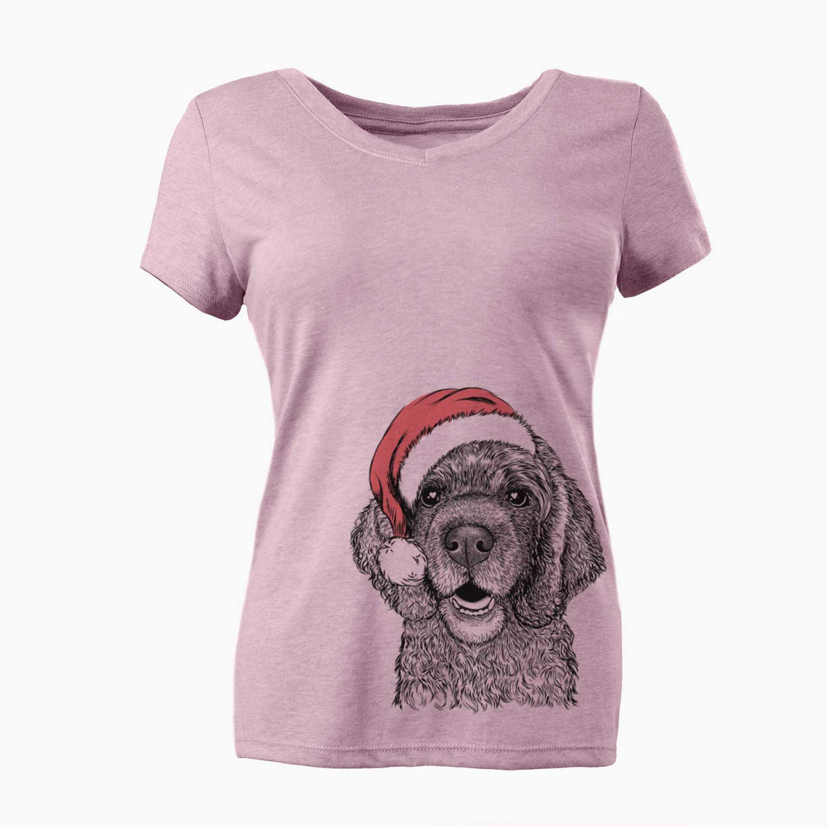 Fannie Mae the Cocker Spaniel - Women's V-neck Shirt