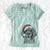 Santa Fannie Mae the Cocker Spaniel - Women's V-neck Shirt