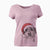 Santa Feis the Parson Russell Terrier - Women's V-neck Shirt