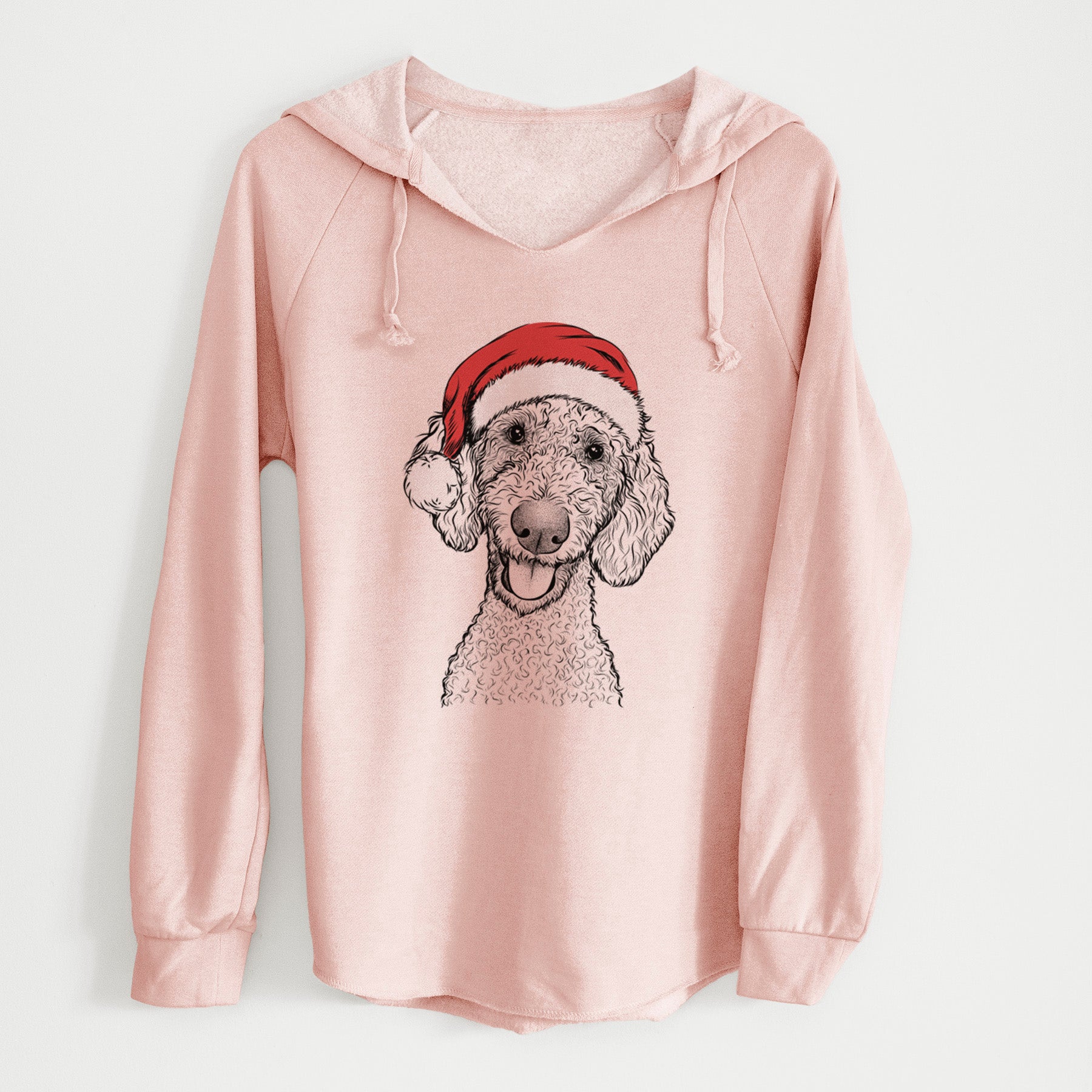 Santa Fenway the Goldendoodle - Cali Wave Hooded Sweatshirt