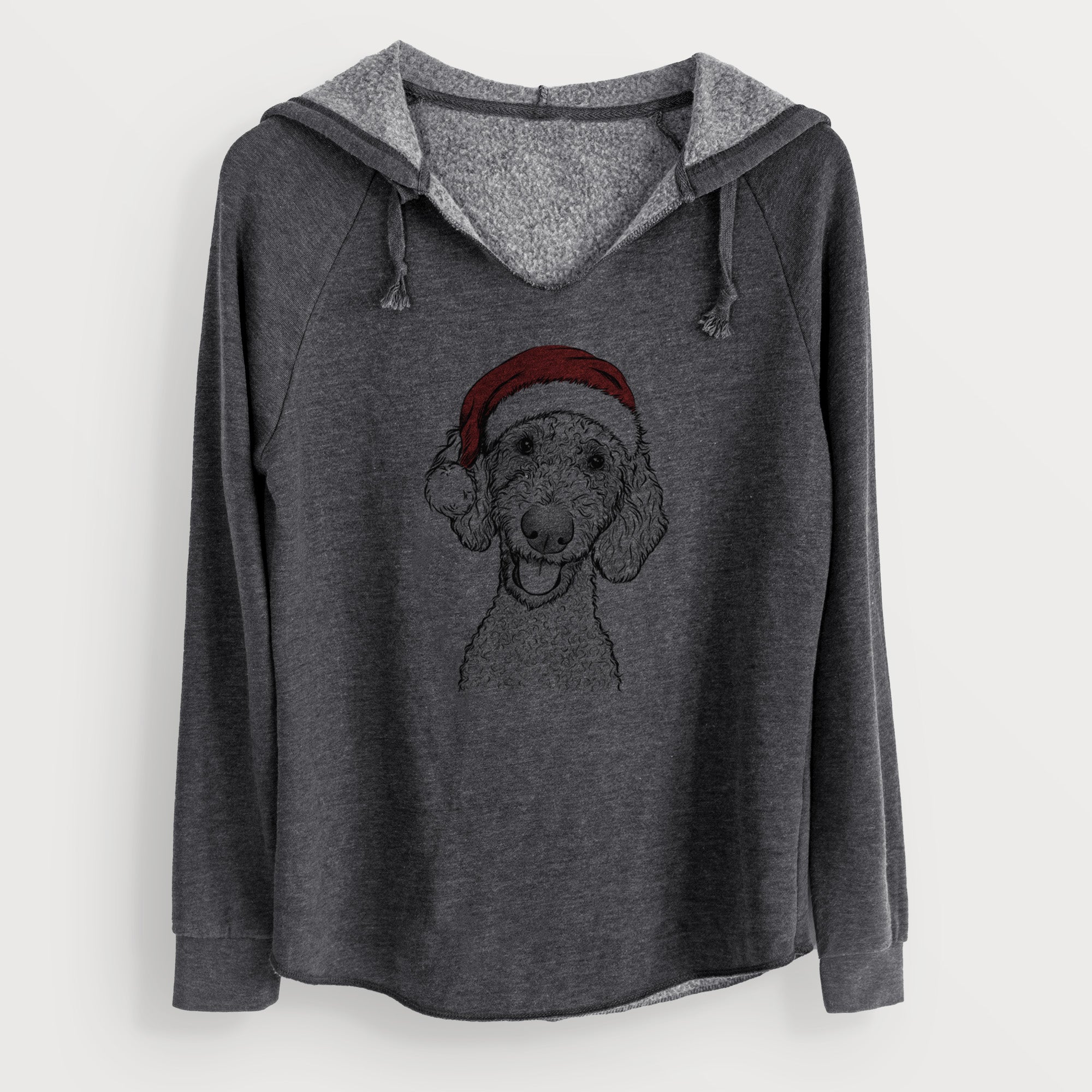 Santa Fenway the Goldendoodle - Cali Wave Hooded Sweatshirt