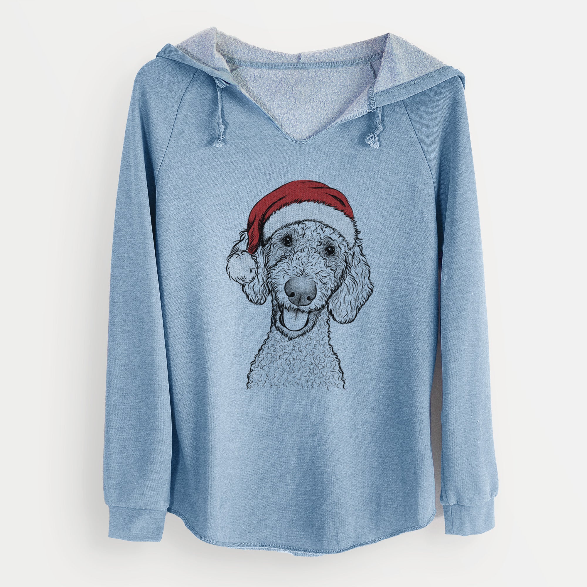 Santa Fenway the Goldendoodle - Cali Wave Hooded Sweatshirt