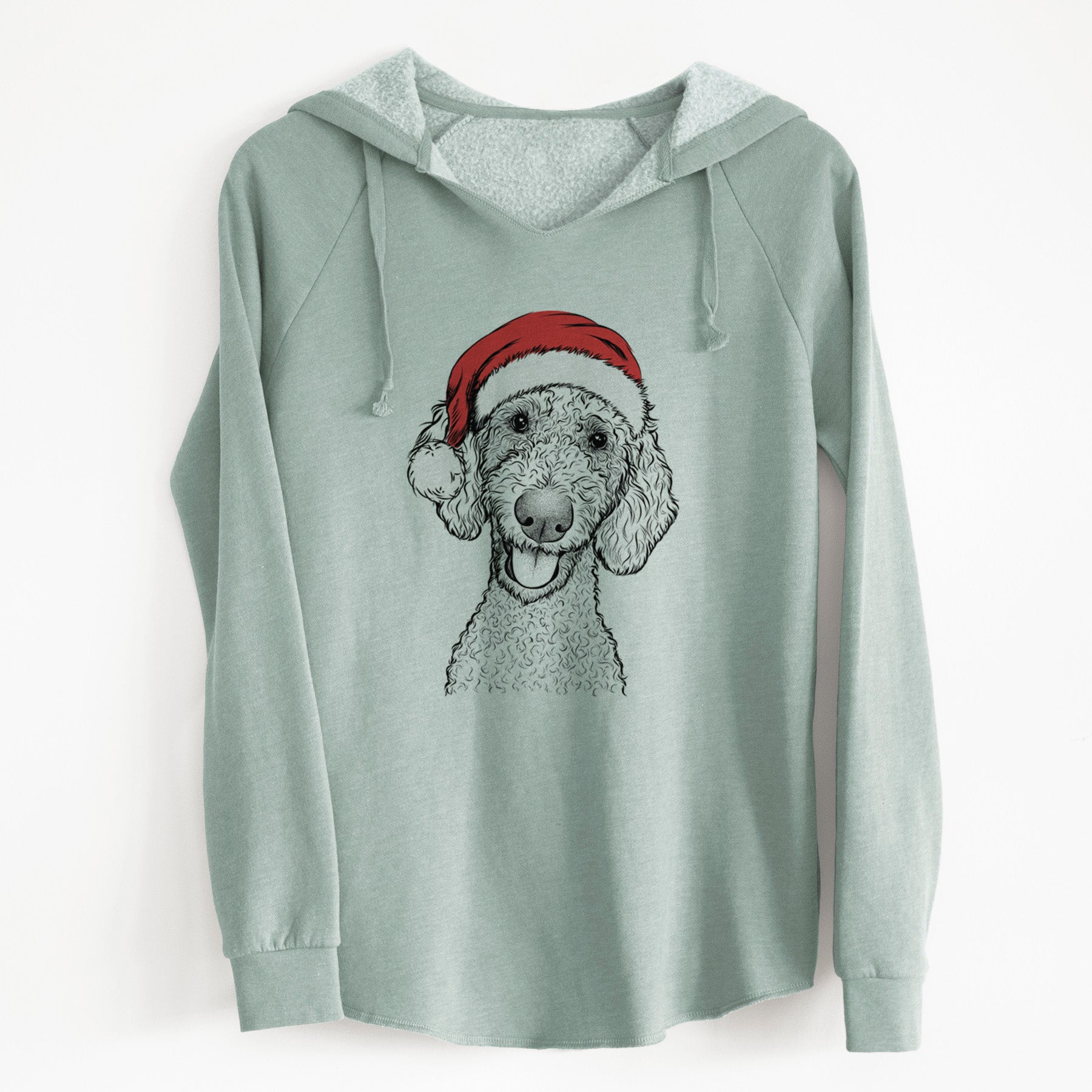 Santa Fenway the Goldendoodle - Cali Wave Hooded Sweatshirt