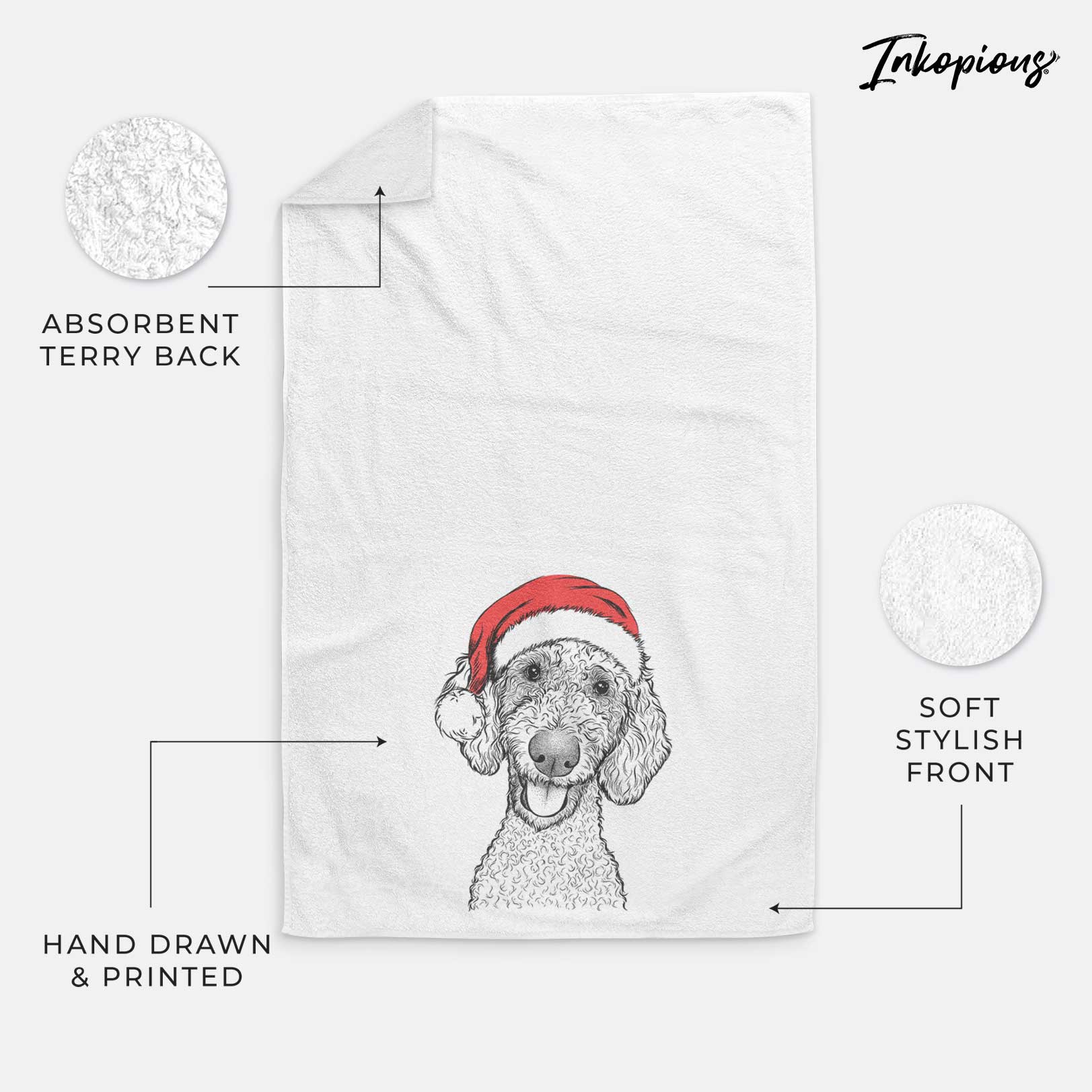 Fenway the Goldendoodle Decorative Hand Towel