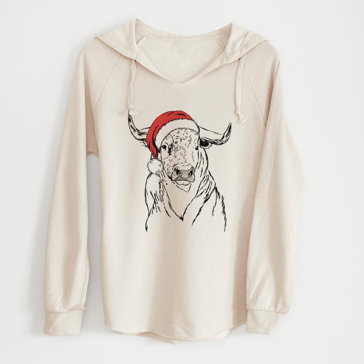 Santa Ferdinand the Bull - Cali Wave Hooded Sweatshirt