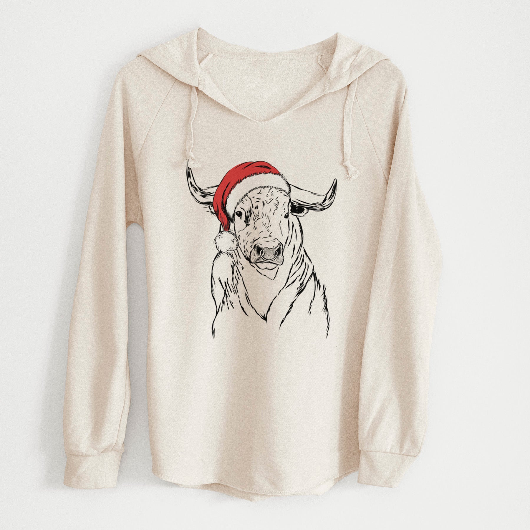 Santa Ferdinand the Bull - Cali Wave Hooded Sweatshirt