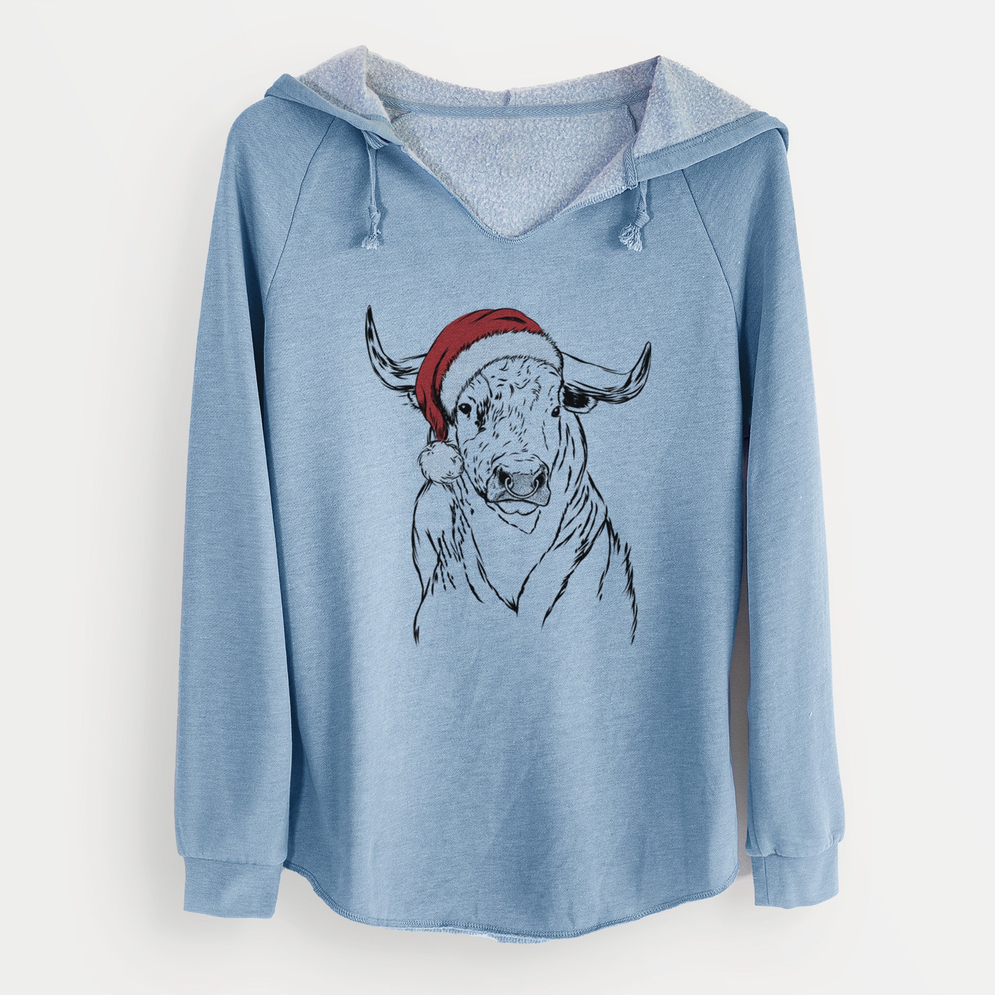 Santa Ferdinand the Bull - Cali Wave Hooded Sweatshirt