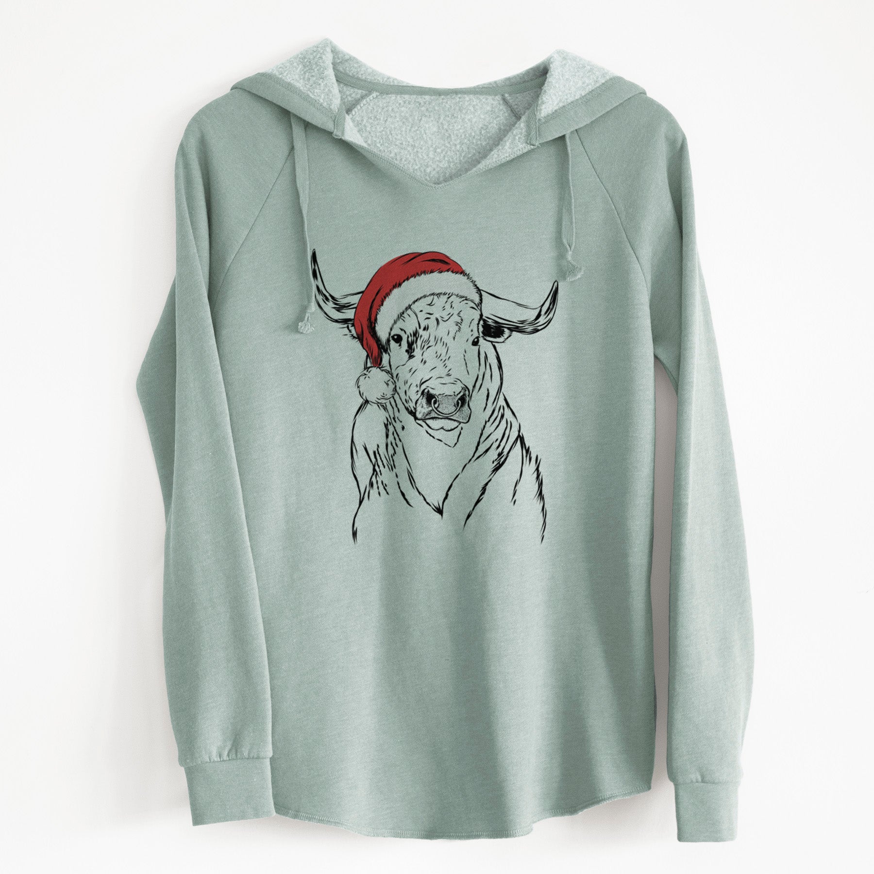 Santa Ferdinand the Bull - Cali Wave Hooded Sweatshirt