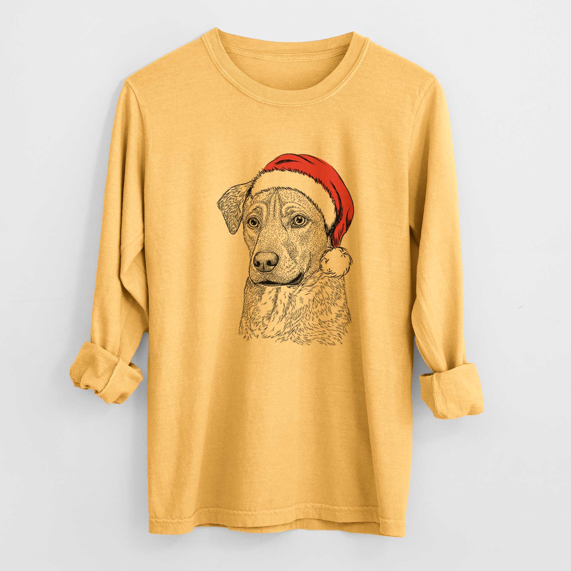 Santa Feta the Mixed Breed - Heavyweight 100% Cotton Long Sleeve