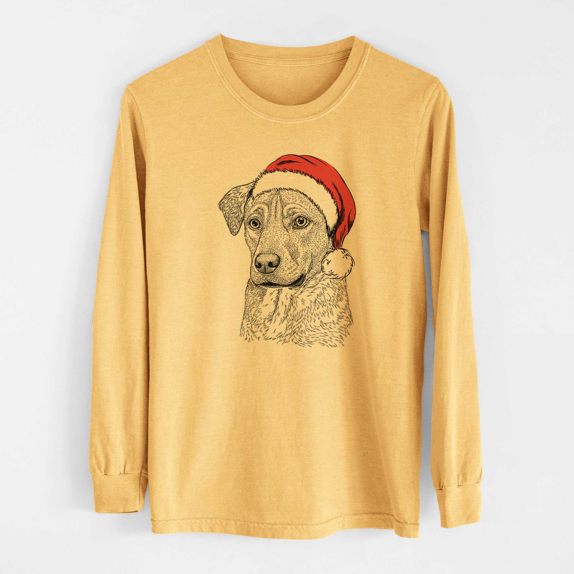 Santa Feta the Mixed Breed - Heavyweight 100% Cotton Long Sleeve