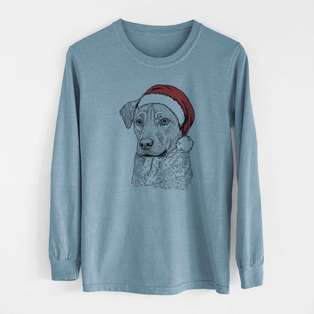Santa Feta the Mixed Breed - Heavyweight 100% Cotton Long Sleeve