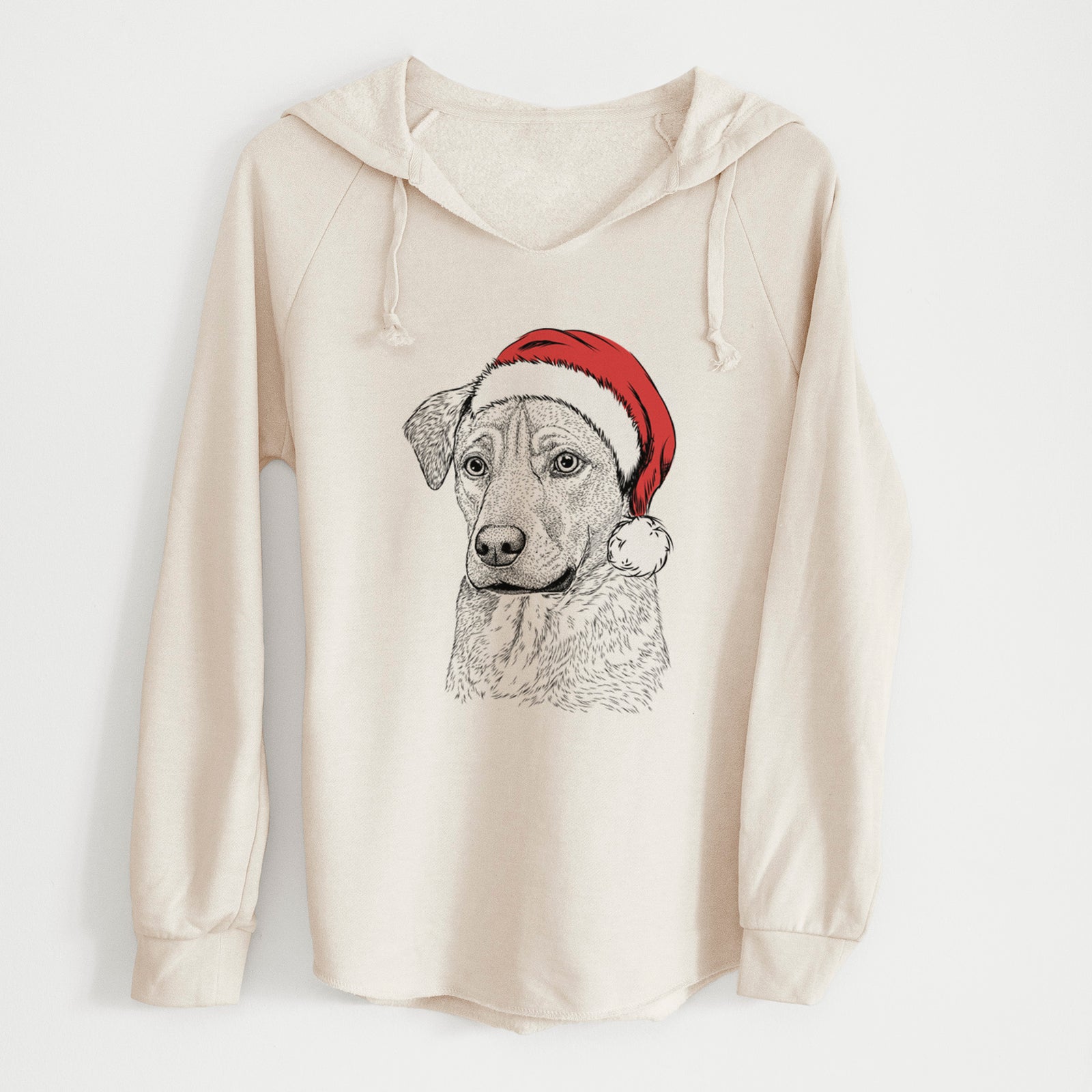 Santa Feta the Mixed Breed - Cali Wave Hooded Sweatshirt