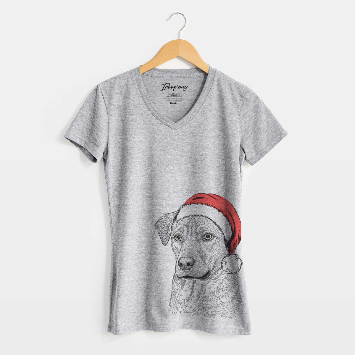 Santa Feta the Mixed Breed - Women's V-neck Shirt