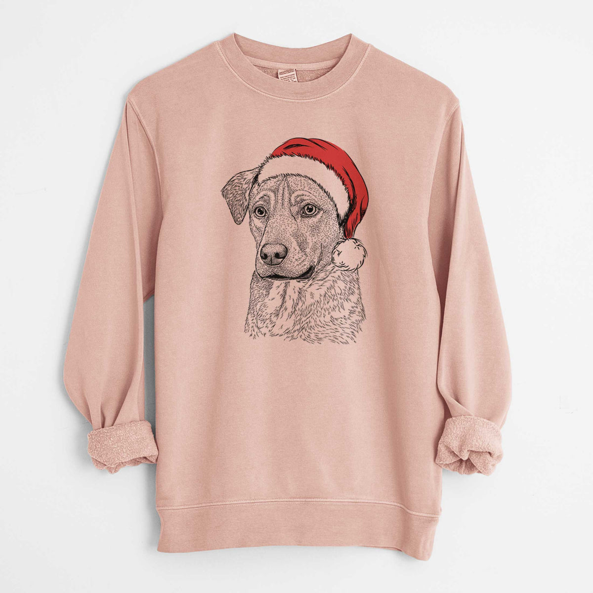 Santa Feta the Mixed Breed - Unisex Pigment Dyed Crew Sweatshirt