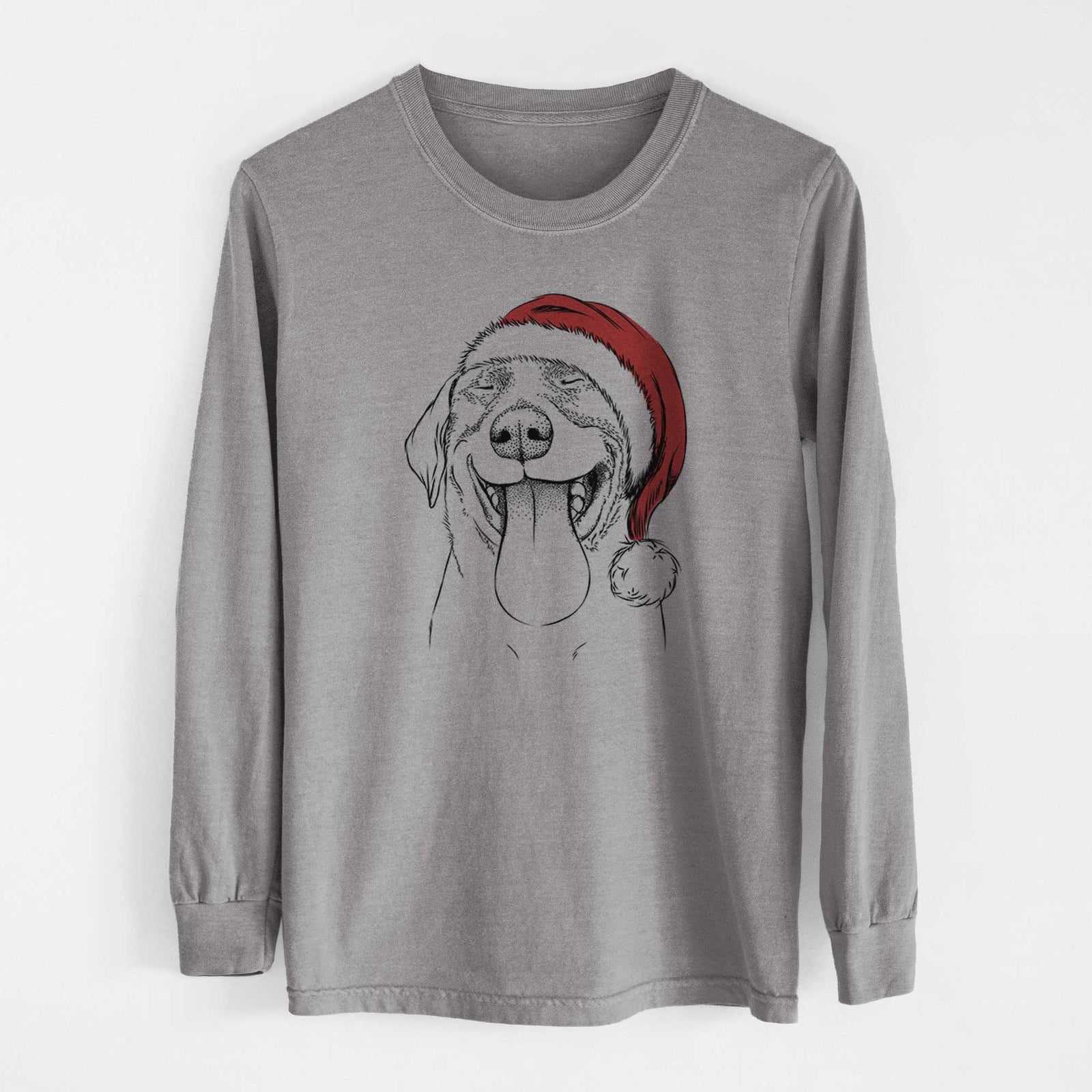 Santa Fig the Labrador Retriever - Heavyweight 100% Cotton Long Sleeve