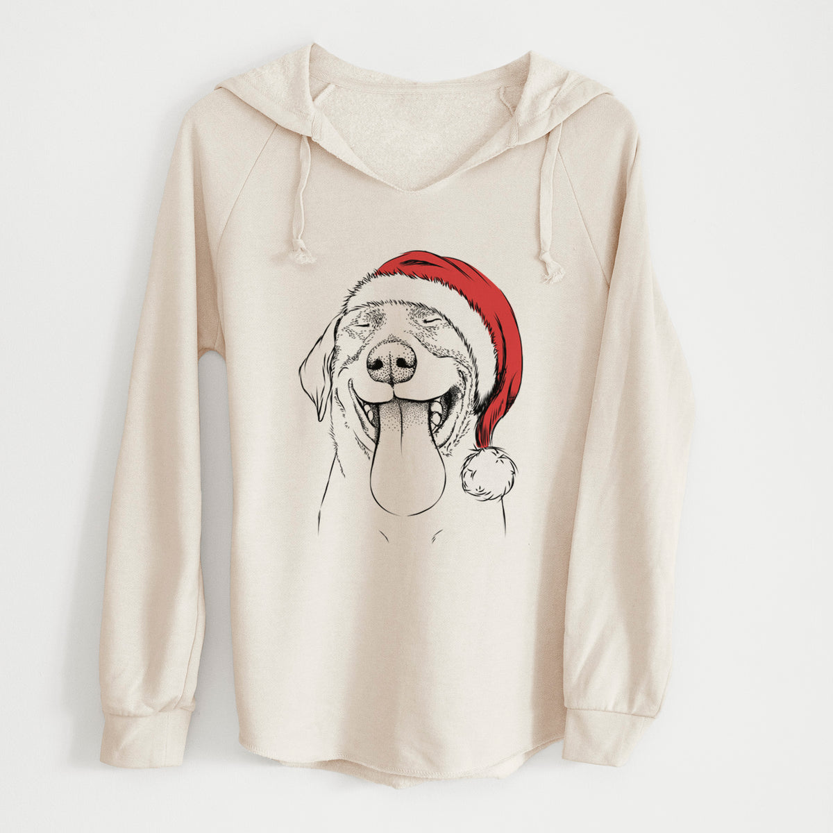 Santa Fig the Labrador Retriever - Cali Wave Hooded Sweatshirt