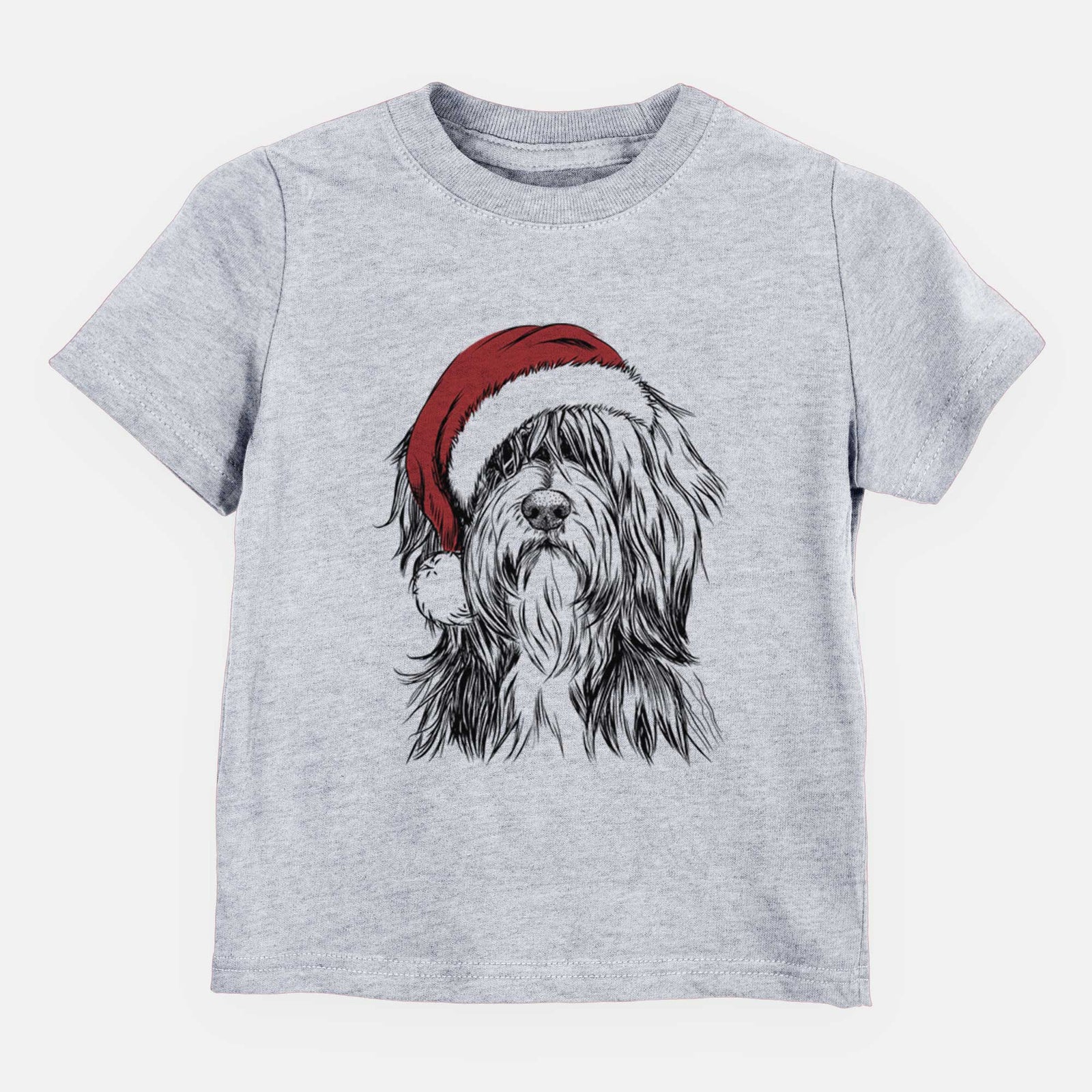 Santa Fiji the Polish Lowland Sheepdog - Kids/Youth/Toddler Shirt