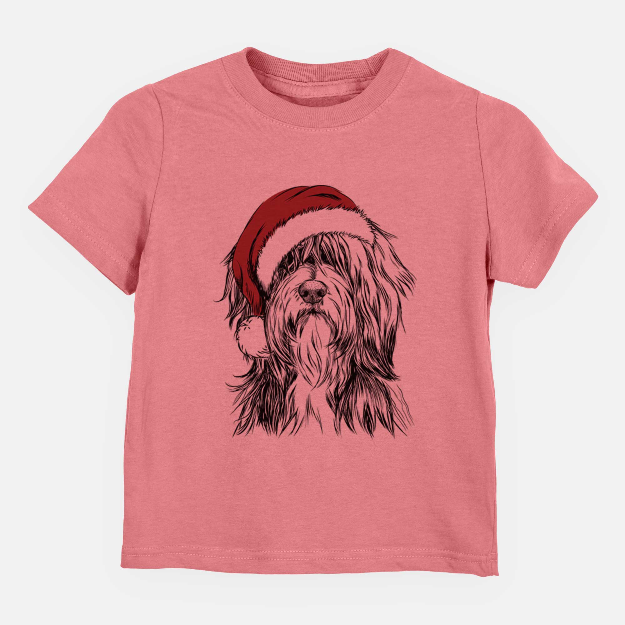 Santa Fiji the Polish Lowland Sheepdog - Kids/Youth/Toddler Shirt