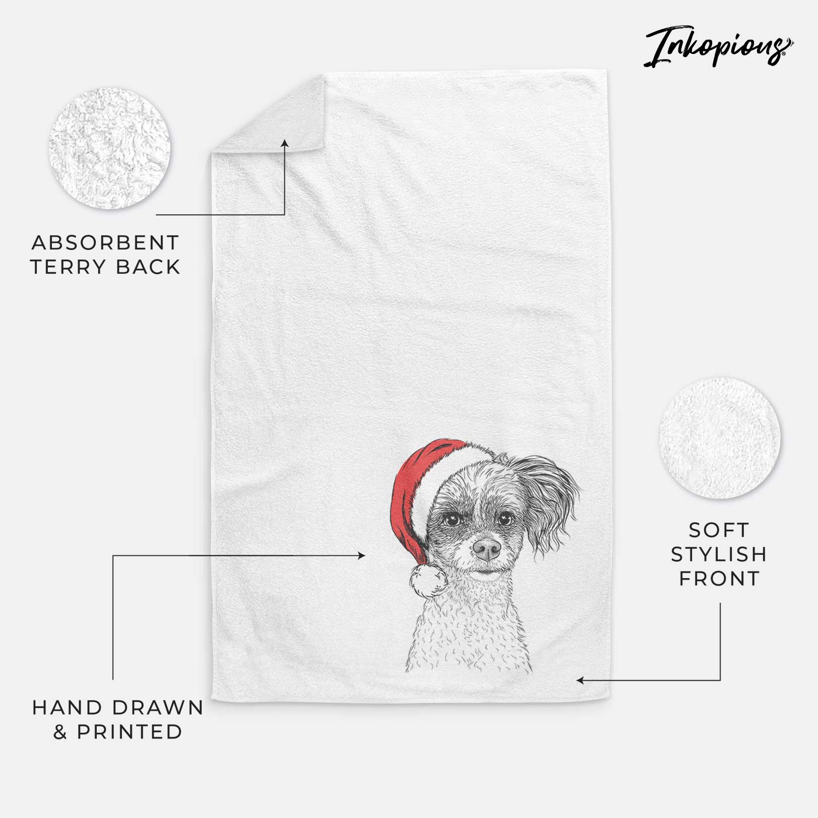 Finley the Papillon Mix Decorative Hand Towel