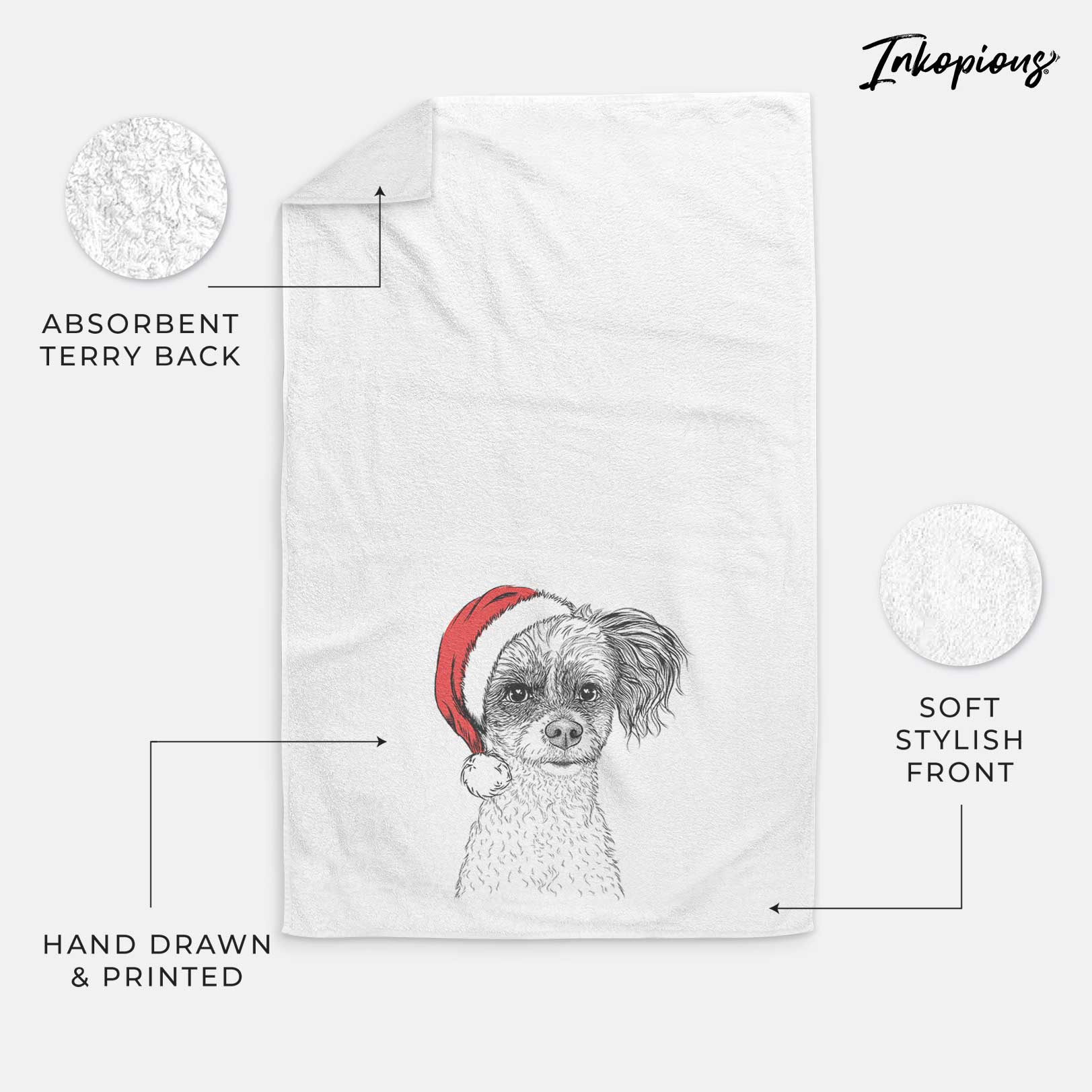 Finley the Papillon Mix Decorative Hand Towel