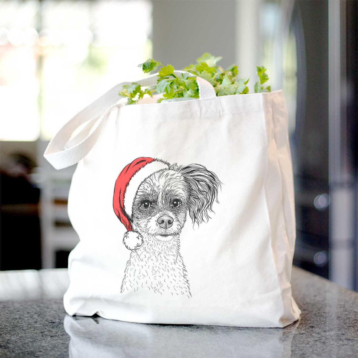 Finley Beth the Papillon Mix - Tote Bag