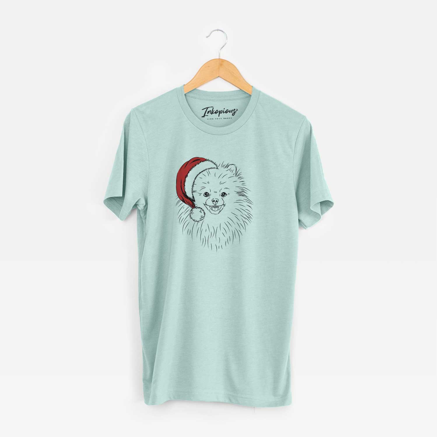 Santa Finn the Pomeranian - Unisex Crewneck