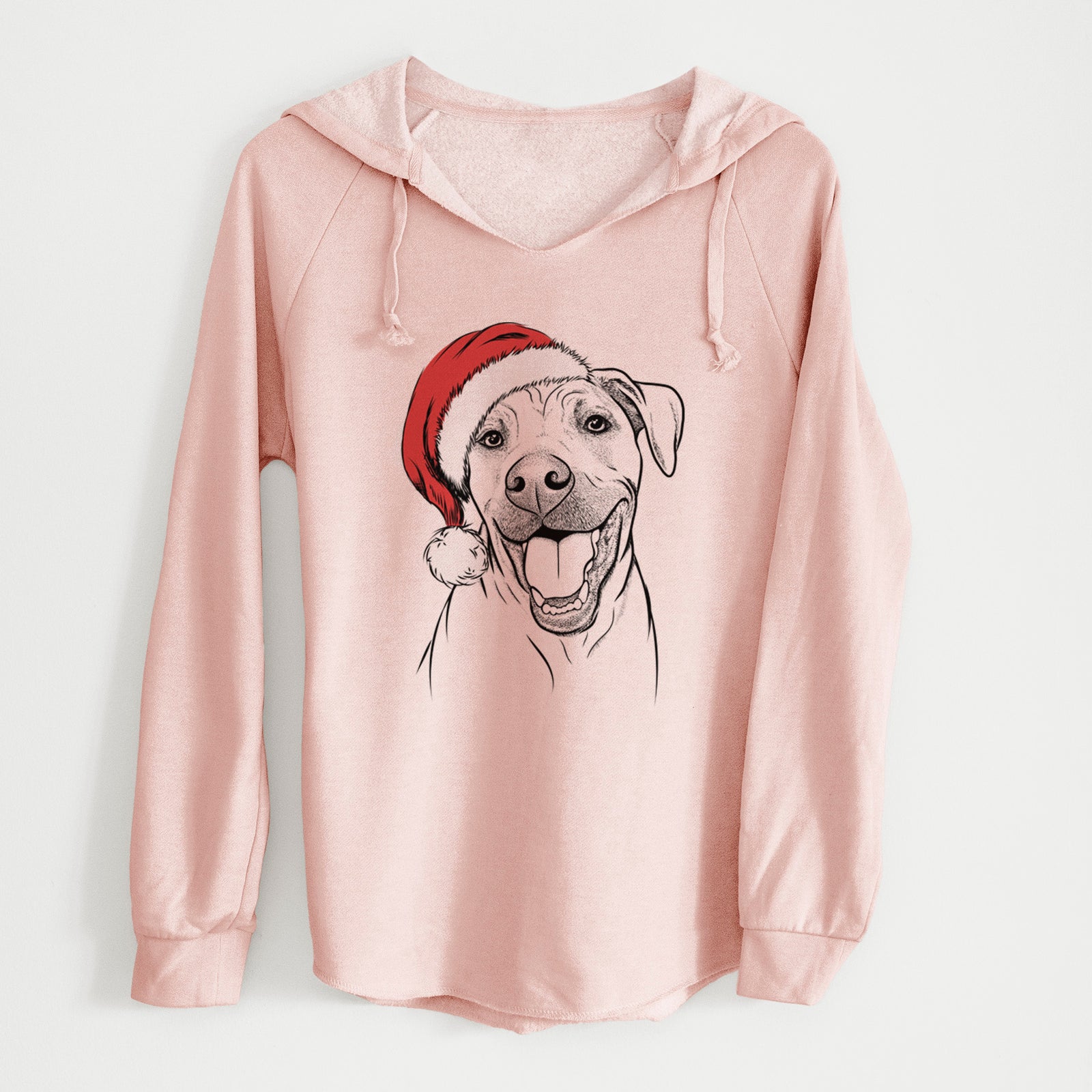 Santa Finn the Hound Mix - Cali Wave Hooded Sweatshirt
