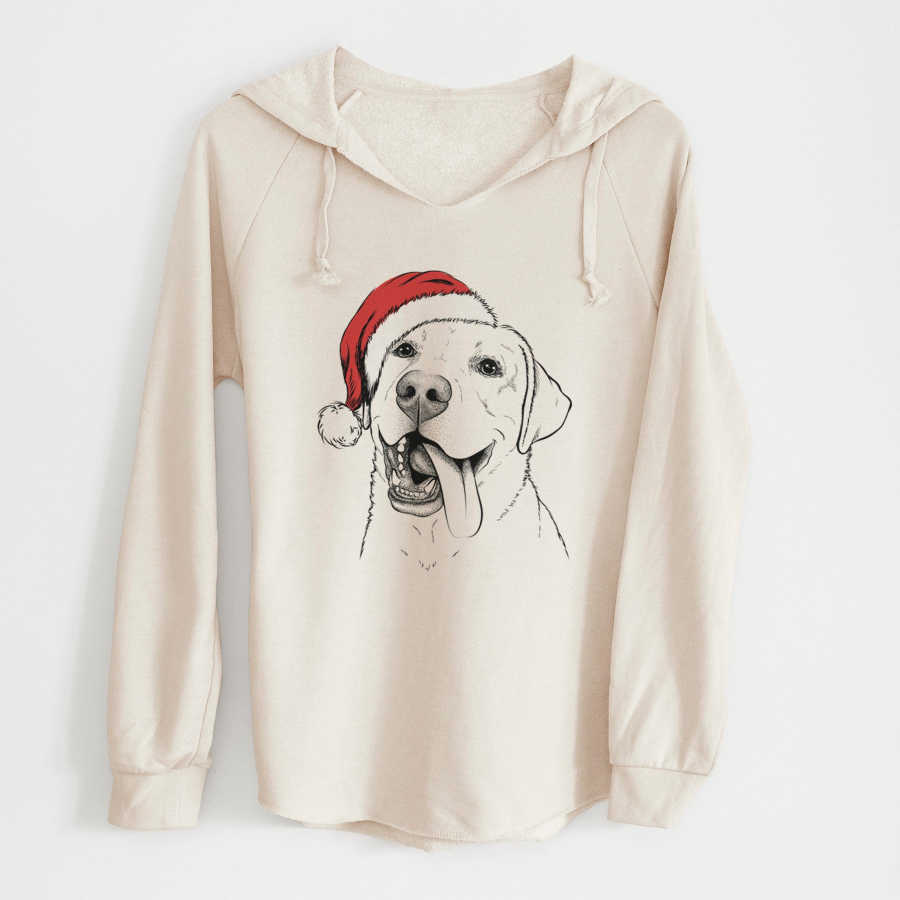 Santa Finn the Labrador Retriever - Cali Wave Hooded Sweatshirt