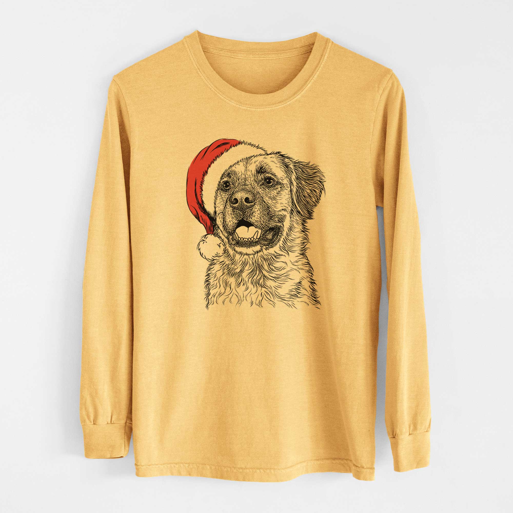 Santa Finn the Mixed Breed - Heavyweight 100% Cotton Long Sleeve