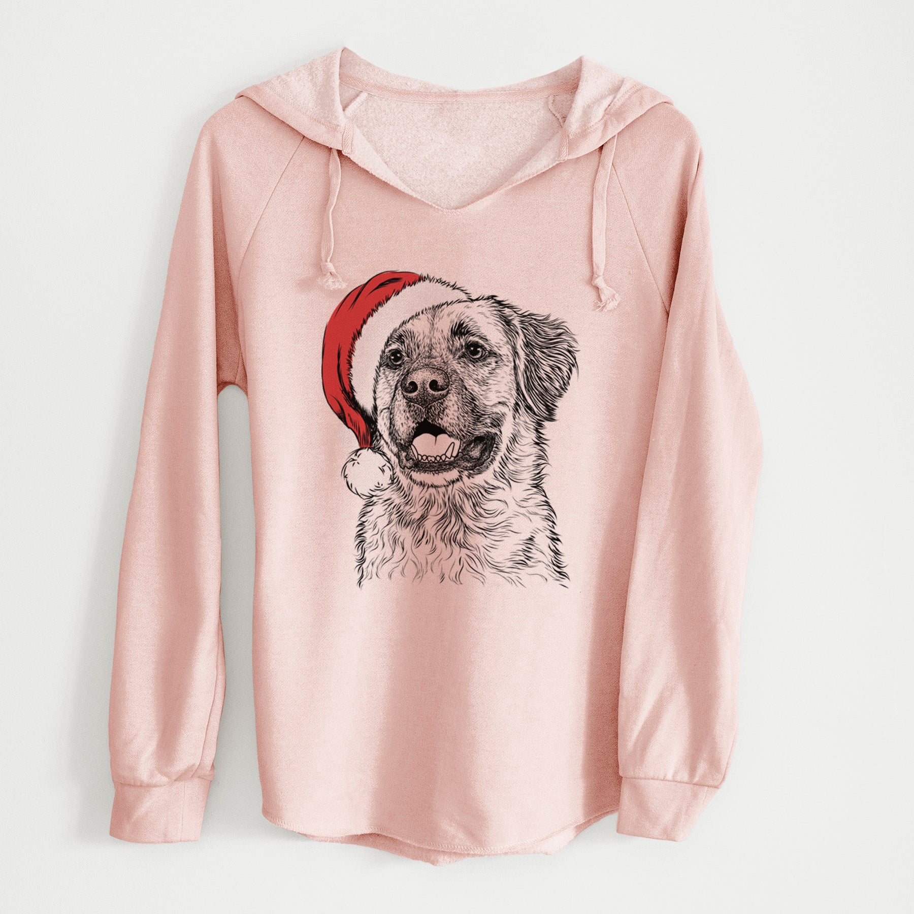 Santa Finn the Mixed Breed - Cali Wave Hooded Sweatshirt