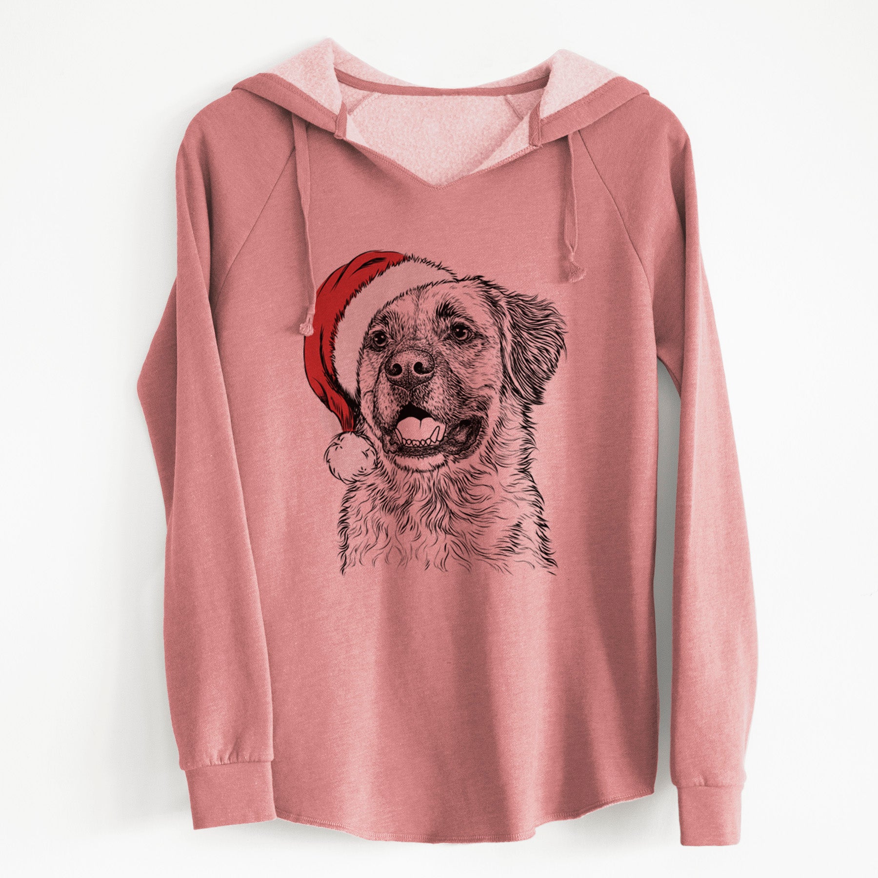 Santa Finn the Mixed Breed - Cali Wave Hooded Sweatshirt