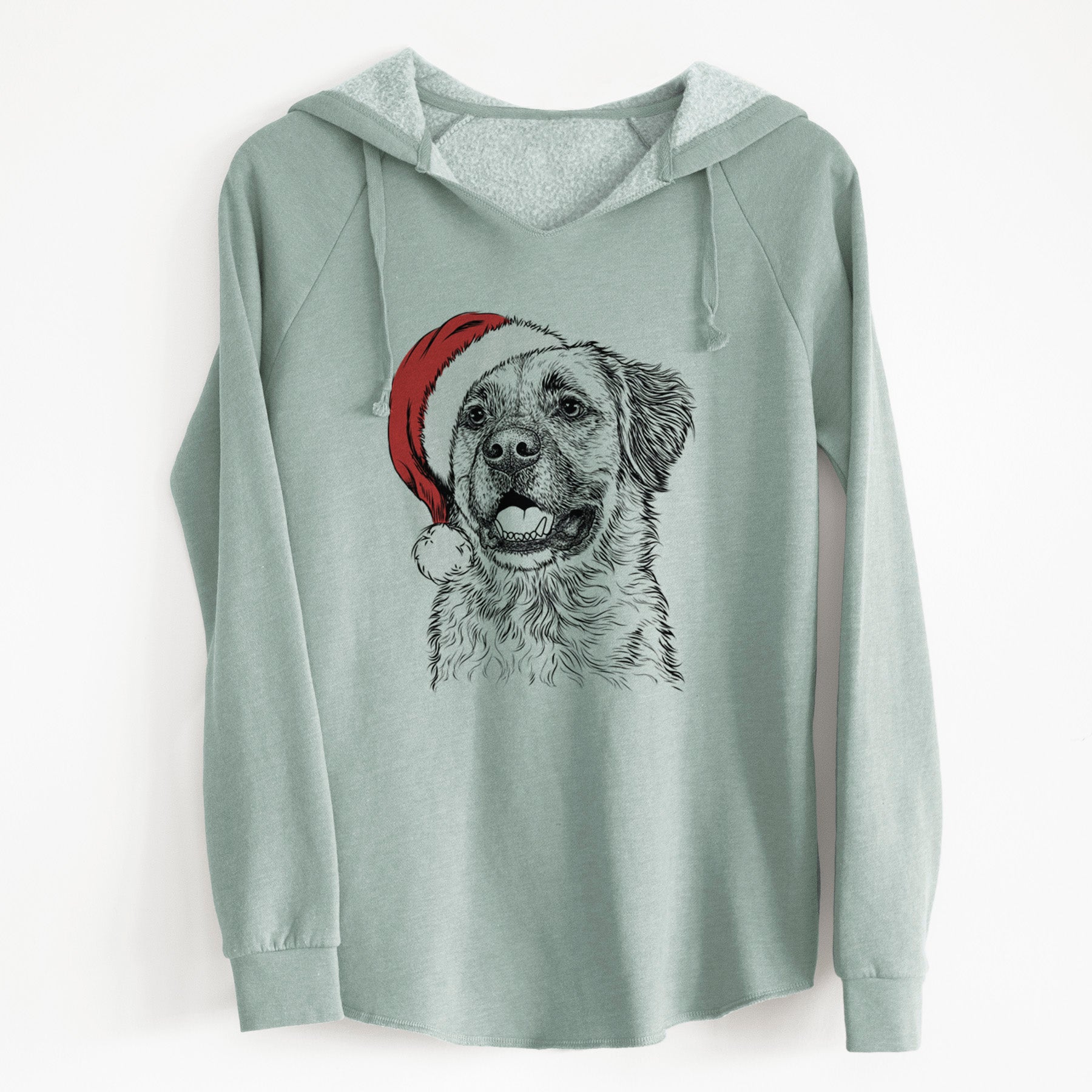 Santa Finn the Mixed Breed - Cali Wave Hooded Sweatshirt