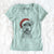 Santa Fintan the Irish Troodle - Women's V-neck Shirt