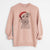 Santa Fitz the Wire Fox Terrier - Unisex Pigment Dyed Crew Sweatshirt