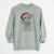 Santa Fitz the Wire Fox Terrier - Unisex Pigment Dyed Crew Sweatshirt