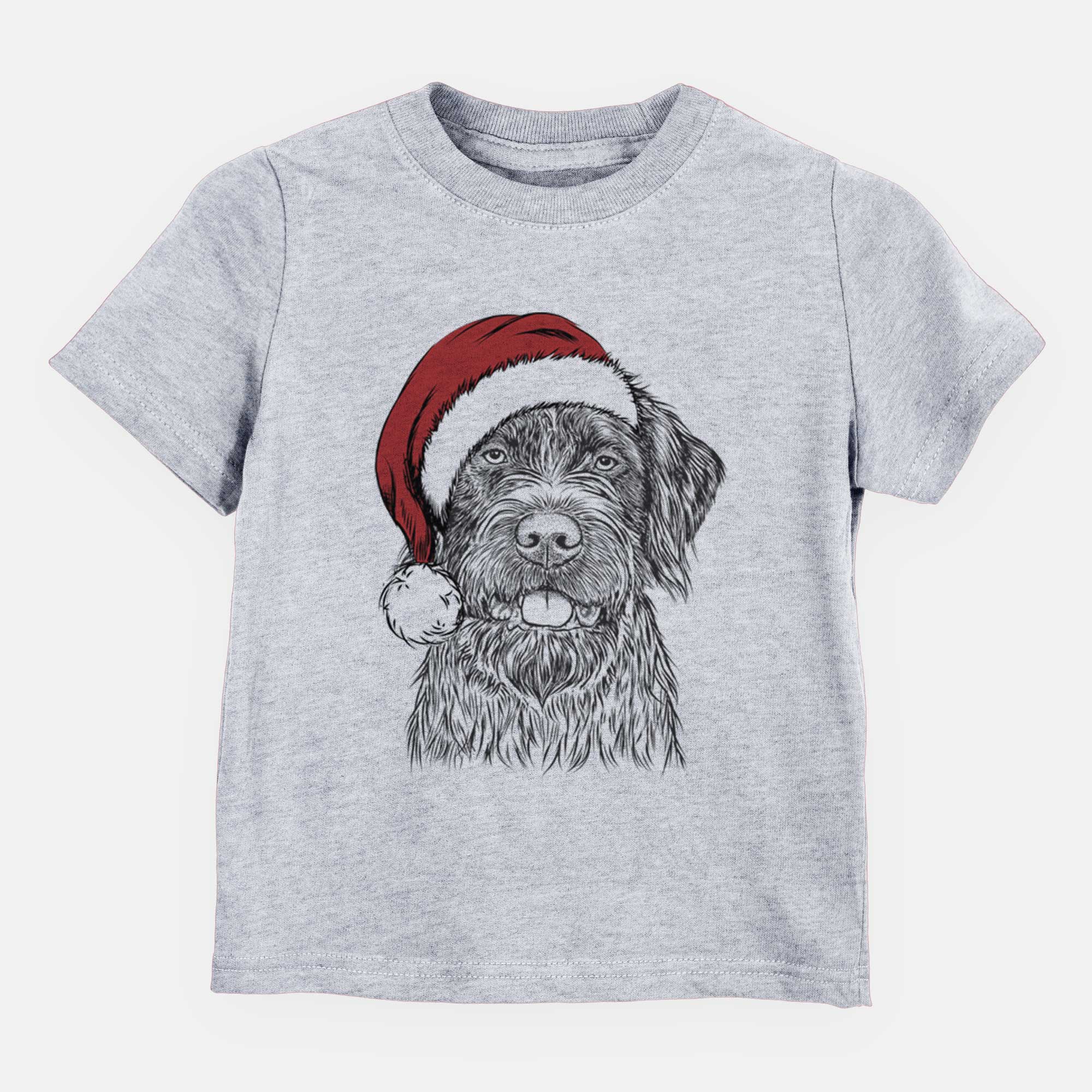 Santa Fletcher the Wirehaired Pointing Griffon - Kids/Youth/Toddler Shirt