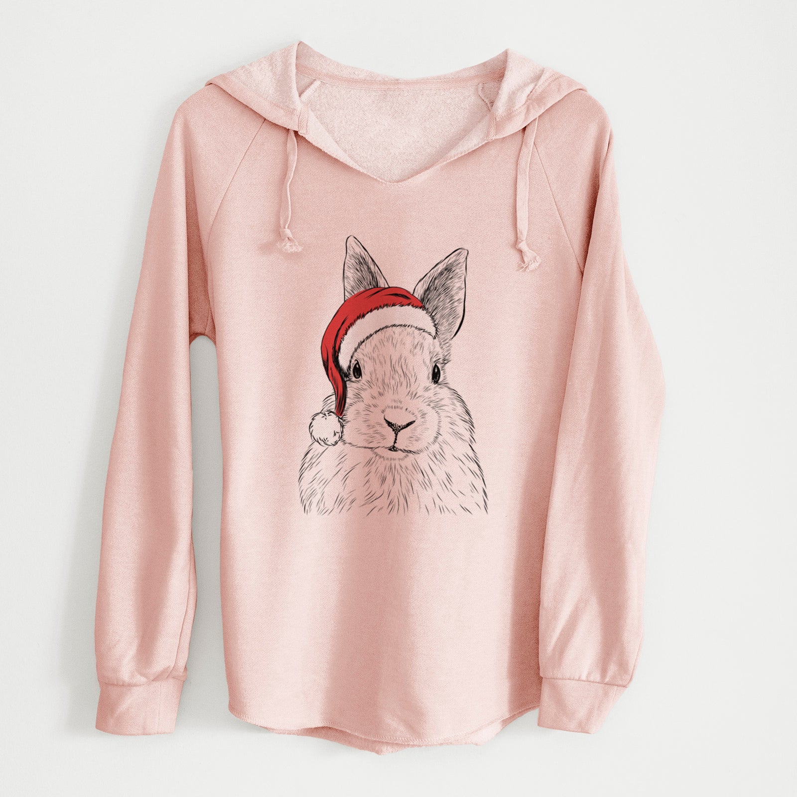 Santa Flower the Rex Rabbit - Cali Wave Hooded Sweatshirt