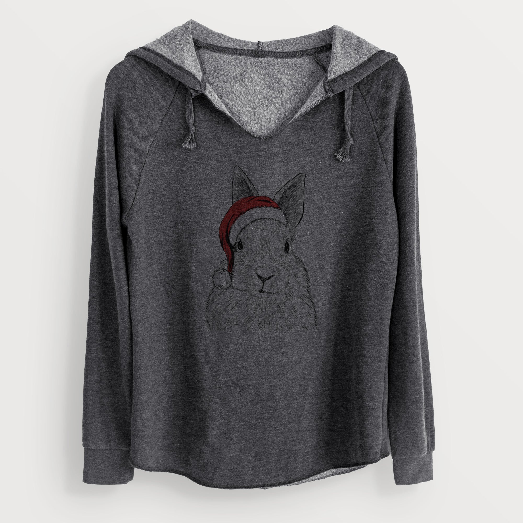 Santa Flower the Rex Rabbit - Cali Wave Hooded Sweatshirt