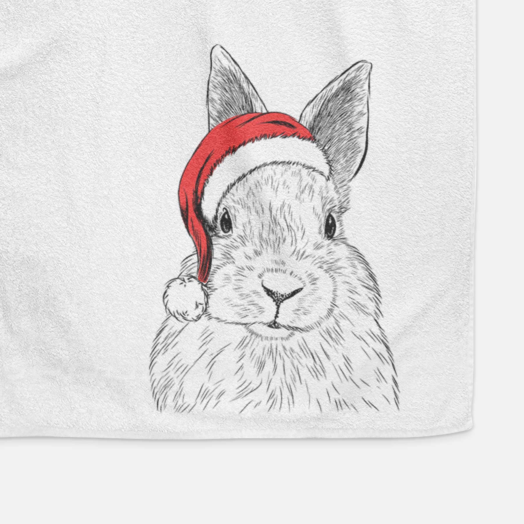 Flower the Rex Rabbit Decorative Hand Towel